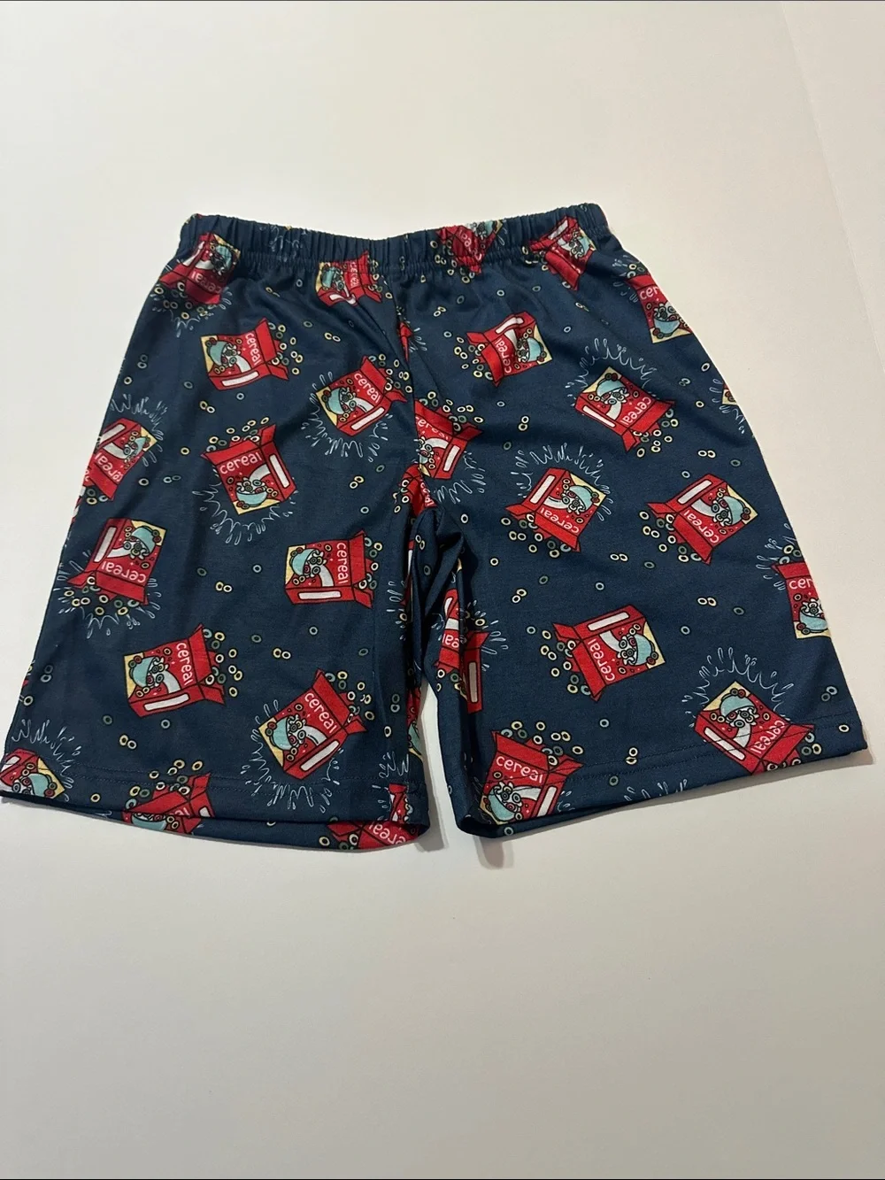 wonder nation Light Blue Tee & Navy Cereal Print Pajama Set